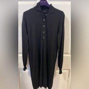 Womance Black polo Button Dress XS